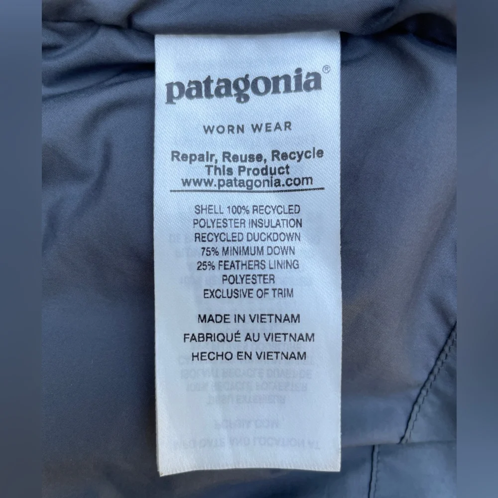 Patagonia Down Vest, Women’s Size Medium, Gray - Picture 8 of 8